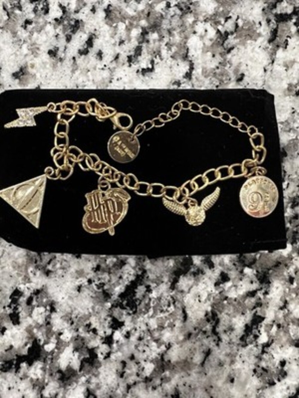 Harry Potter Gold Charm Bracelet